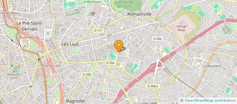 localisation de l'entreprise TECHNIQUE ET PUBLICITE  BAGNOLET