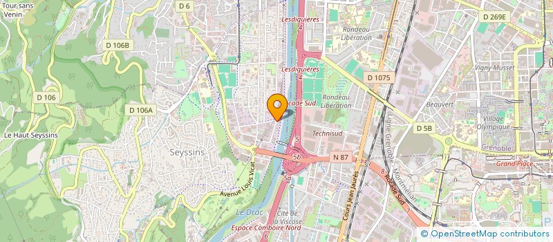 localisation de l'entreprise TECHNIQUE ET SECURITE à SEYSSINS