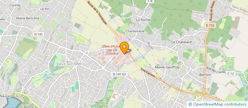 localisation de l'entreprise TECHNIQUE ET TRAVAUX à VAUX-SUR-MER