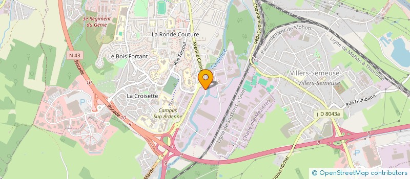 localisation de l'entreprise TECHNIQUE ETANCHE  CHARLEVILLE-MEZIERES