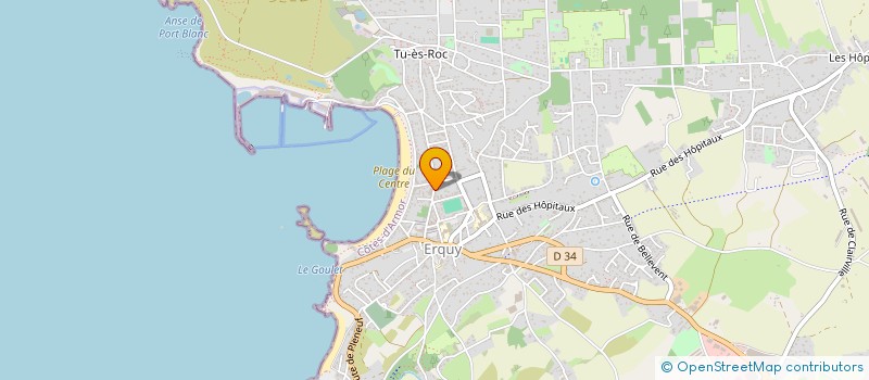 localisation de l'entreprise TECHNIQUE ETUDE CONSTRUCTION à ERQUY