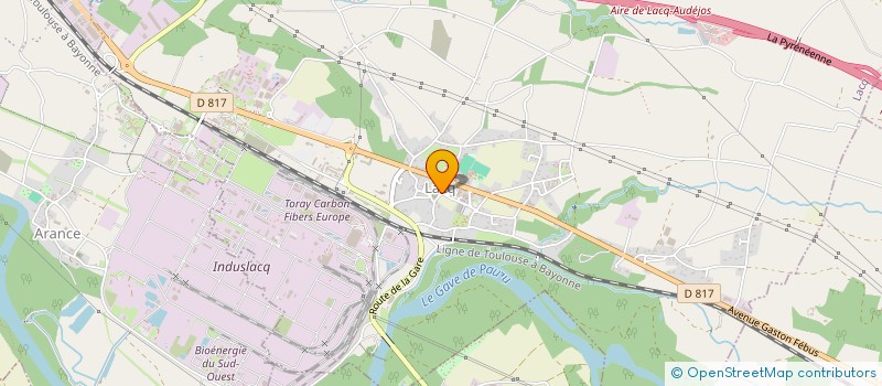 localisation de l'entreprise TECHNIQUE ETUDES REALISATIONS  LACQ