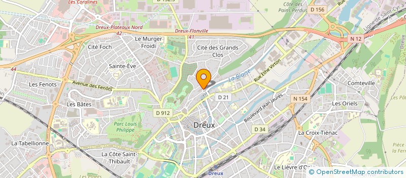 localisation de l'entreprise TECHNIQUE INDUSTRIELLE DROUAISE à DREUX