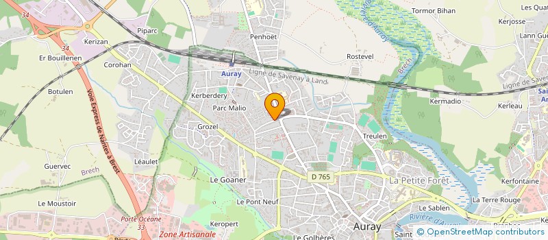 localisation de l'entreprise TECHNIQUE MARINE à AURAY