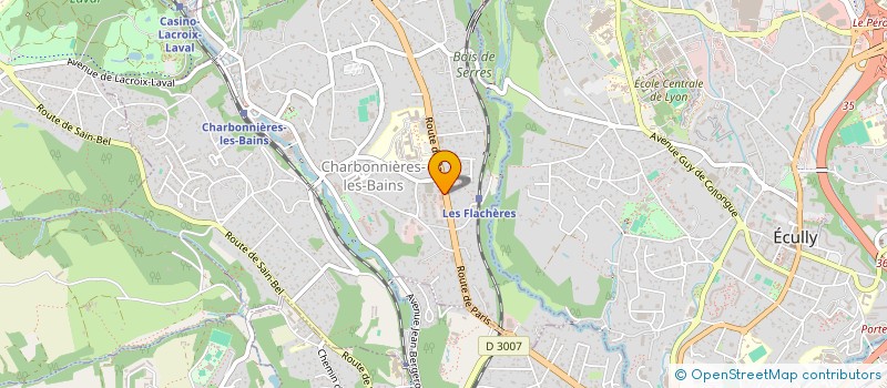 localisation de l'entreprise TECHNIQUE MENUISERIE BATIMENT  CHARBONNIERES-LES-BAINS