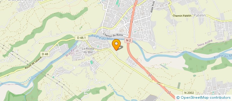 localisation de l'entreprise TECHNIQUE METAL REUNION  BRAS-PANON