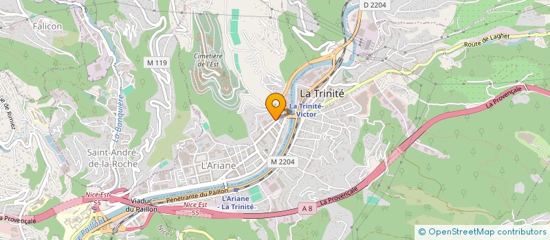 localisation de l'entreprise TECHNIQUE PEINTURE ISOLATION à NICE