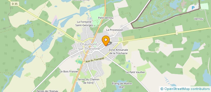 localisation de l'entreprise TECHNIQUE PNEU OUTILLAGE ET POLISSAGE à CHAON
