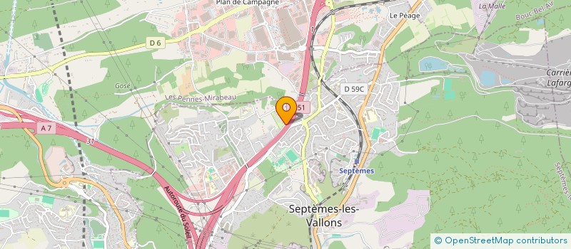 localisation de l'entreprise TECHNIQUE'S SA à SEPTEMES-LES-VALLONS
