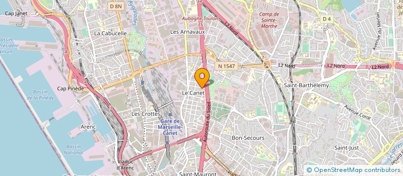 localisation de l'entreprise TECHNIQUE SUPPORT SERVICE à MARSEILLE