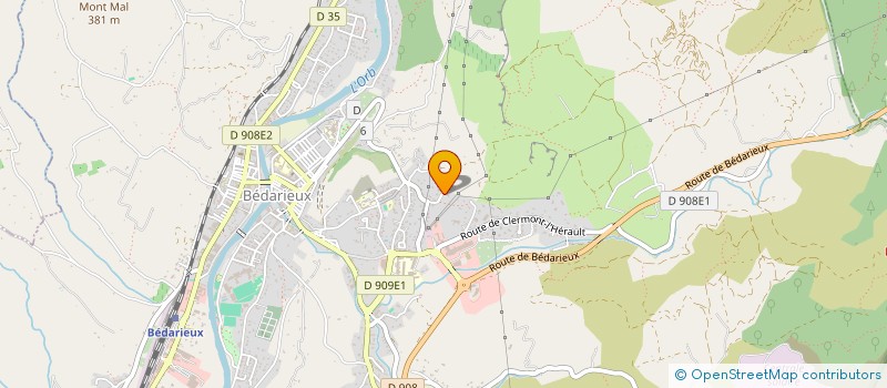 localisation de l'entreprise TECHNIQUE TOITURE  PEZENES-LES-MINES