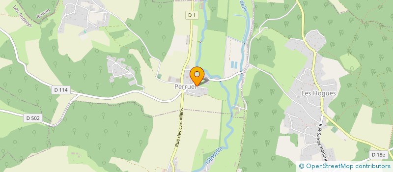 localisation de l'entreprise TECHNIQUES ANDELLE DEPANNAGE  PERRUEL