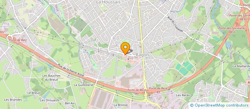 localisation de l'entreprise TECHNIQUES APPLIQUEES DE L'OUEST à REZE