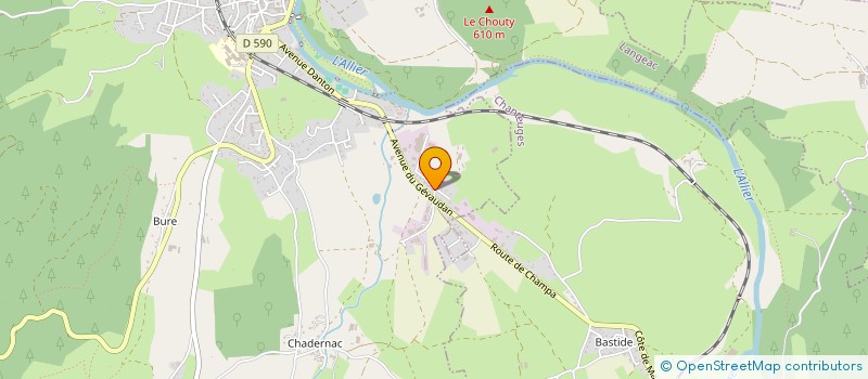 localisation de l'entreprise TECHNIQUES AVANCEES D'AUVERGNE à LANGEAC