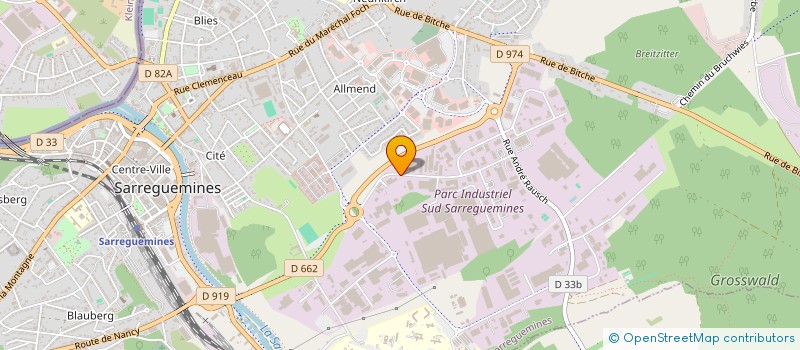 localisation de l'entreprise TECHNIQUES CHAPES ISOLATIONS à SARREGUEMINES