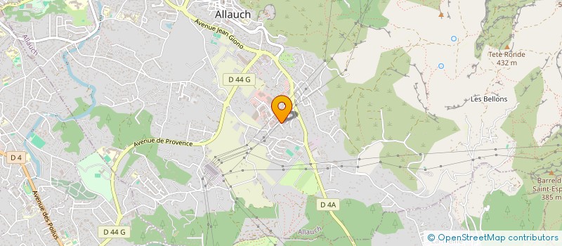 localisation de l'entreprise TECHNIQUES CONSTRUCTIONS ETUDES BATIMENT  ALLAUCH