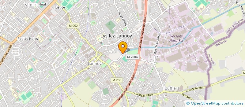 localisation de l'entreprise TECHNIQUES D'APPLICATION MODERNE  LYS-LEZ-LANNOY