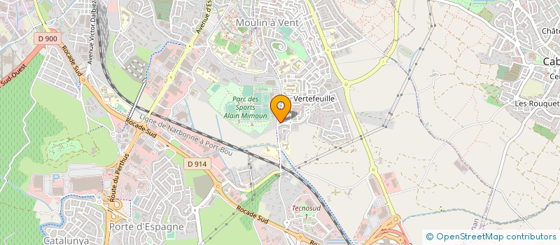 localisation de l'entreprise TECHNIQUES DE FINANCEMENT, FISCALITE ET CONSEIL.P.  PERPIGNAN