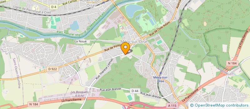 localisation de l'entreprise TECHNIQUES DE NETTOYAGE ET SERVICES  MERY-SUR-OISE