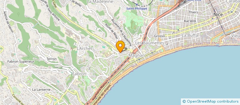 localisation de l'entreprise TECHNIQUES DE REALISATIONS ET INGENIERIE DU BATIMENT à NICE