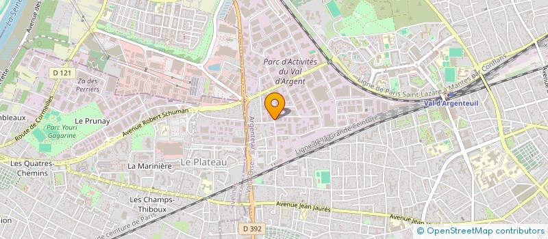 localisation de l'entreprise TECHNIQUES DES FLUIDES à ARGENTEUIL