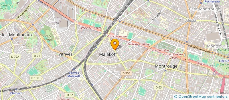 localisation de l'entreprise TECHNIQUES ESCALIERS à MALAKOFF