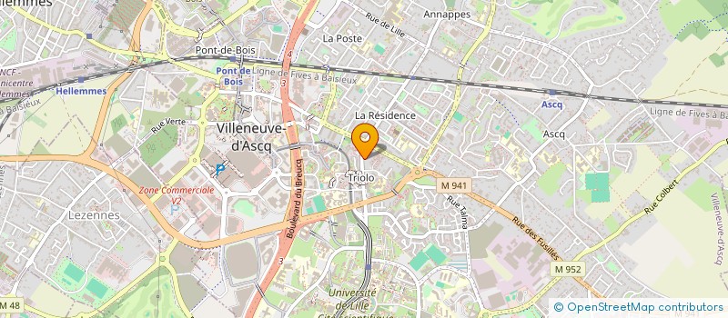localisation de l'entreprise TECHNIQUES ET APPLICATIONS PUBLICITAIRES à VILLENEUVE-D'ASCQ