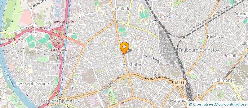 localisation de l'entreprise TECHNIQUES ET CHANTIERS SUD OUEST  TOULOUSE