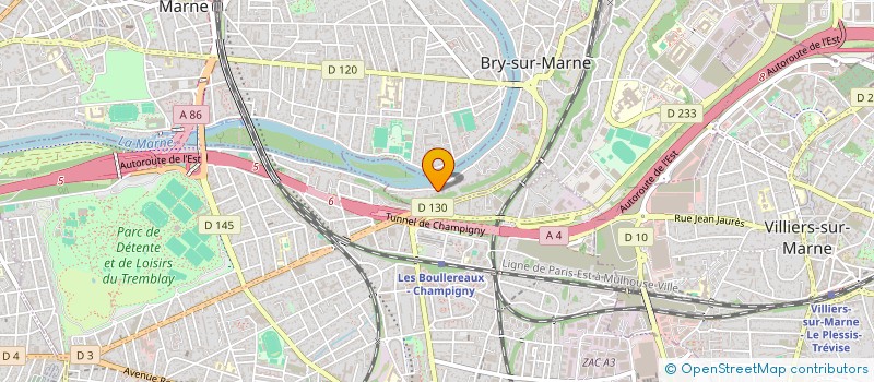 localisation de l'entreprise TECHNIQUES ET COMMERCIAL DES INDUSTRIES GRAPHIQUES ETUDES ET REALISATIONS - TCIGER à BRY-SUR-MARNE