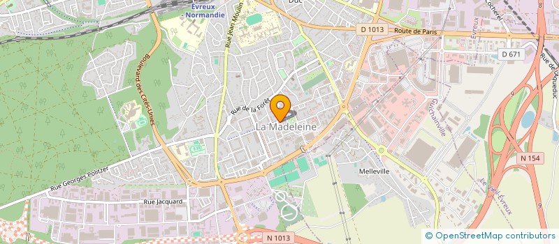 localisation de l'entreprise TECHNIQUES ET ETUDES DES ARTS MARTIAUX DE NORMANDIE  EVREUX