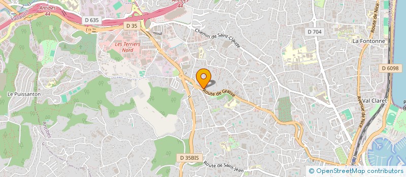 localisation de l'entreprise TECHNIQUES ET PROTECTION à ANTIBES