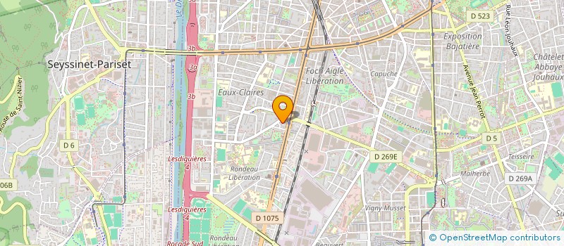 localisation de l'entreprise TECHNIQUES ET RESEAUX  GRENOBLE