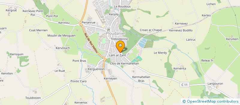 localisation de l'entreprise TECHNIQUES ET SOLUTIONS à PLOUDANIEL