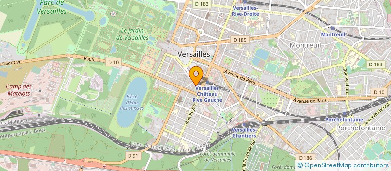 localisation de l'entreprise TECHNIQUES ET TACTIQUES à VERSAILLES