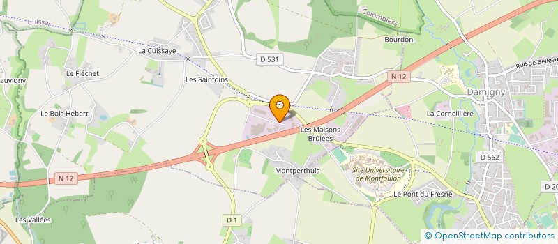localisation de l'entreprise TECHNIQUES ET TECHNOLOGIES APPLIQUEES à LONRAI