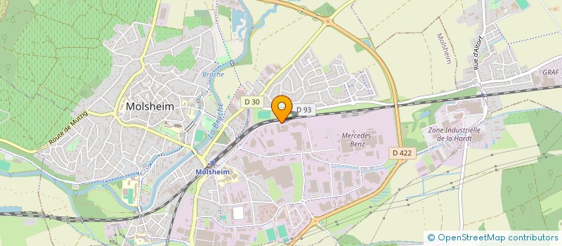 localisation de l'entreprise TECHNIQUES METALLIQUES APPLIQUEES à MOLSHEIM