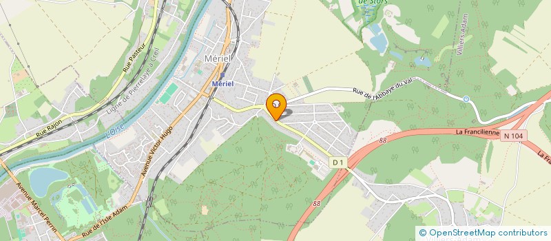 localisation de l'entreprise TECHNIQUES NOUVELLES DE FIXATION à MERIEL