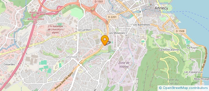 localisation de l'entreprise TECHNIQUES NOUVELLES EN COURANTS FORTS ET FAIBLES à ANNECY