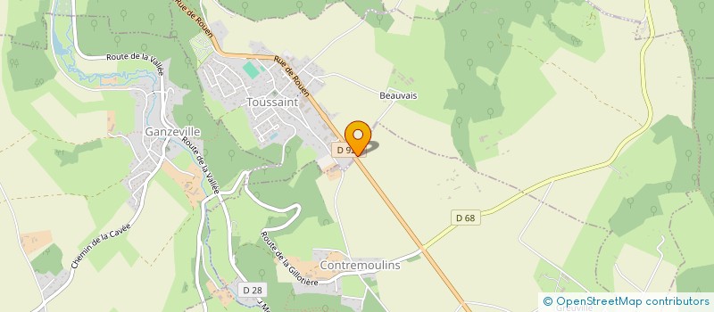 localisation de l'entreprise TECHNIQUES RENOVATIONS  TOUSSAINT