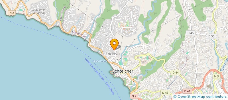 localisation de l'entreprise TECHNIQUES SERVICES  SCHOELCHER