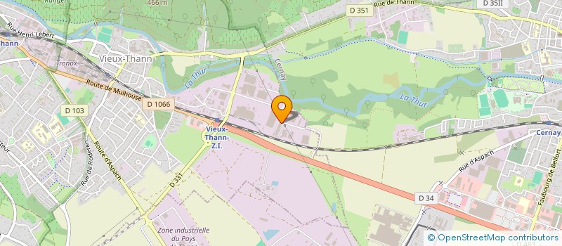 localisation de l'entreprise TECHNIQUES TOUT CHAUFFAGE  VIEUX-THANN