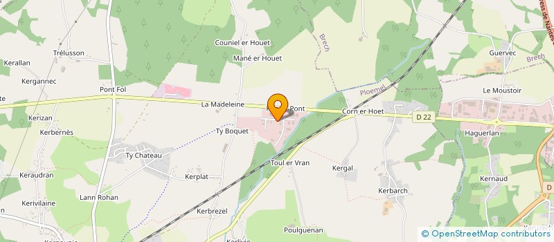 localisation de l'entreprise TECHNIQUES VERTICALES GRAND OUEST  PLOEMEL