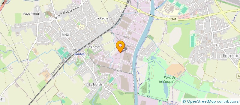 localisation de l'entreprise TECHNIRENOV à SANTES