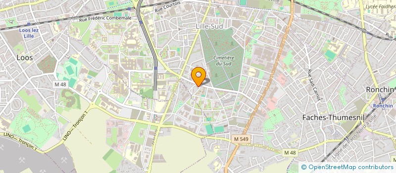 localisation de l'entreprise TECHNIREPONSES SAS  LILLE