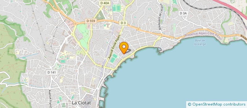 localisation de l'entreprise TECHNIS à LA CIOTAT