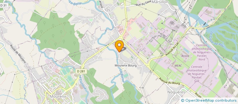 localisation de l'entreprise TECHNIS à MOURENX