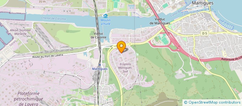 localisation de l'entreprise TECHNIS COLORGLASS à MARTIGUES