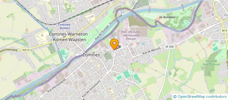 localisation de l'entreprise TECHNISOM  COMINES