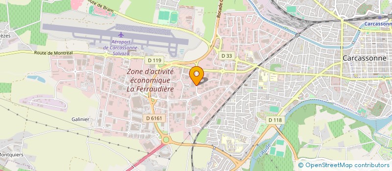 localisation de l'entreprise TECHNISUD à CARCASSONNE