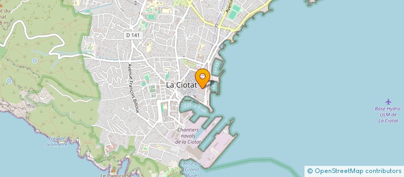 localisation de l'entreprise TECHNISUD à LA CIOTAT